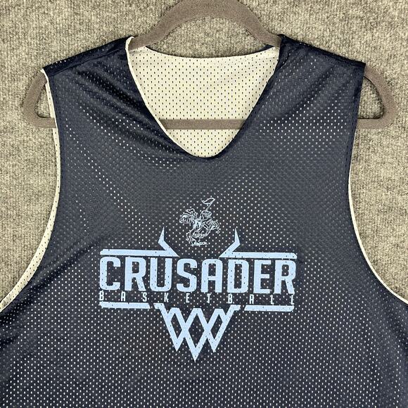 Champro Jersey Mens Large Blue Crusader Basketball Mesh ReversibleSleevelessTank - Picture 3 of 8